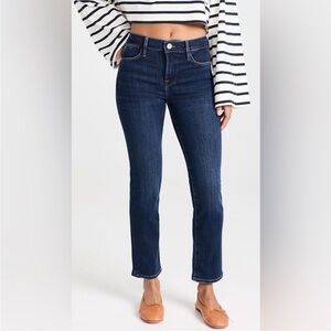 Frame Le High Straight Darkwash Jeans